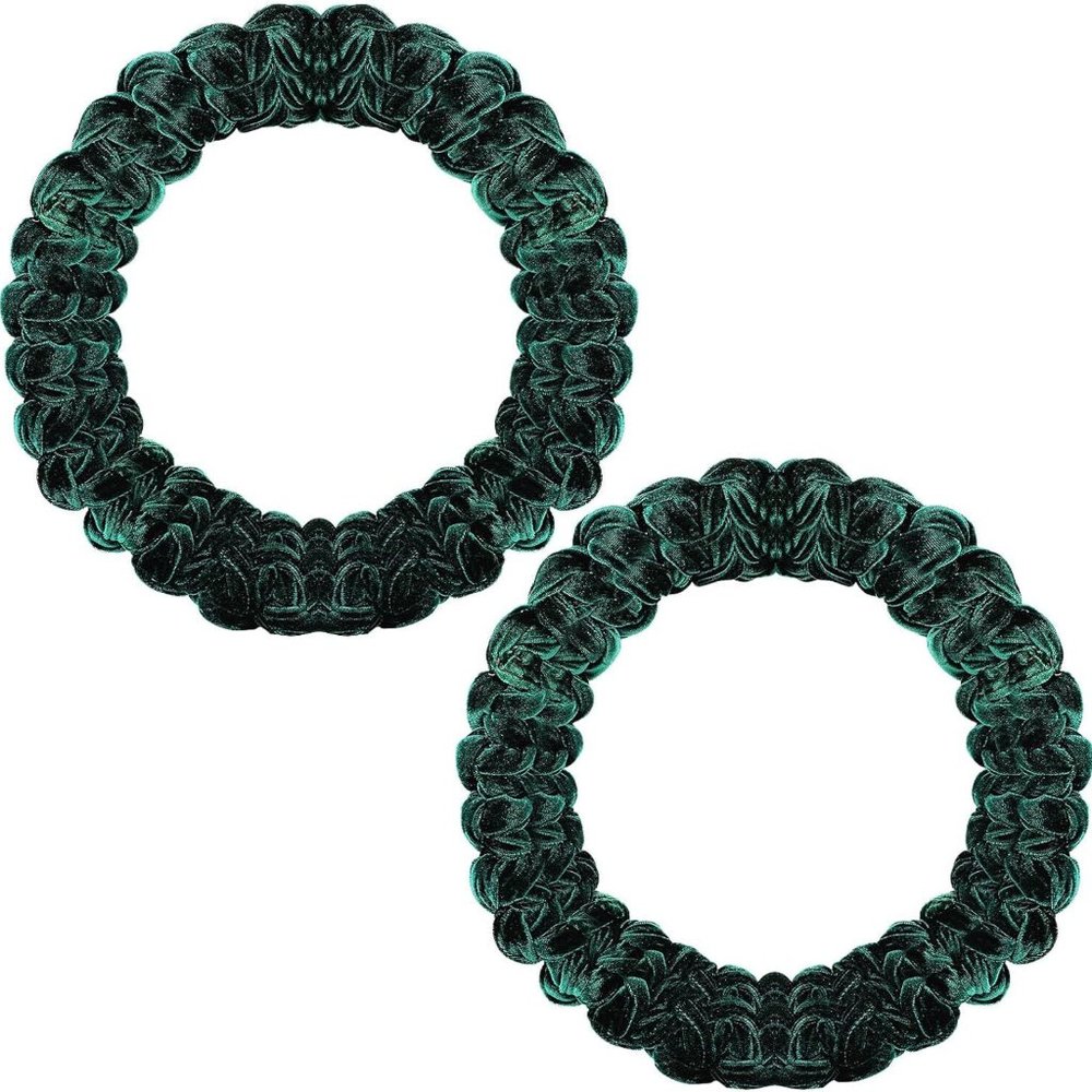 2 Pcs Wreath Velvet Wreath Holiday Wreaths for Front Door and Wall
